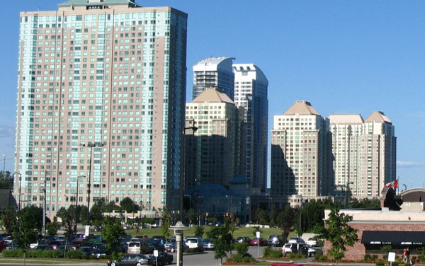 Corporate Drive and Lee Centre condos, Scarborough, ON